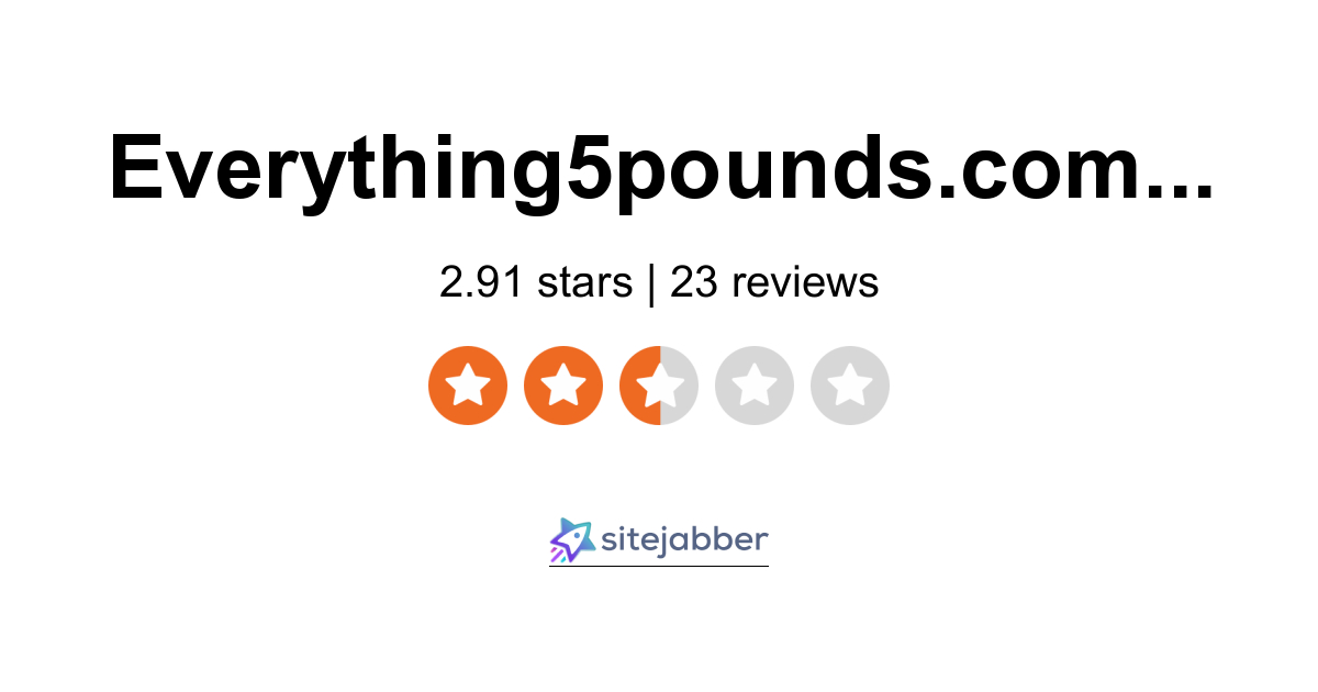 Everything5pounds - 16 Reviews of Everything5pounds.com Sitejabber