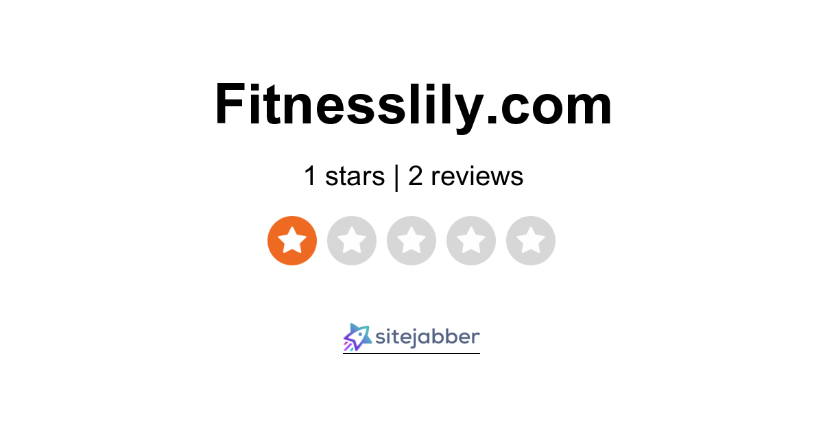 Fitnesslily Reviews - 2 Reviews of Fitnesslily.com | Sitejabber