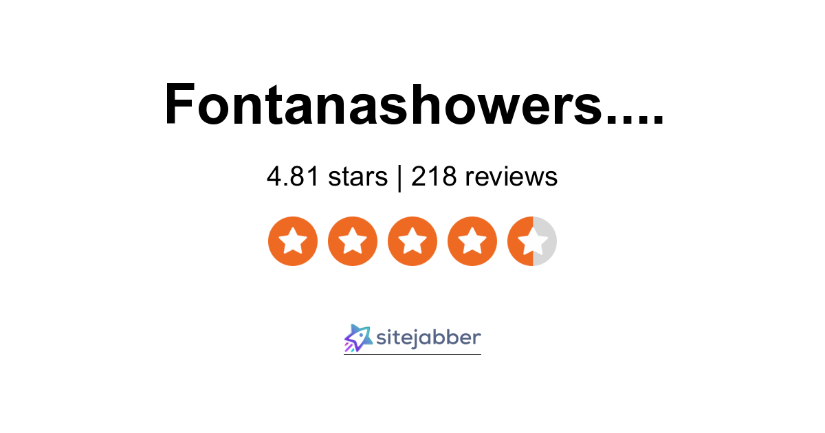 Fontana Showers Reviews 21 Reviews Of Fontanashowers Com