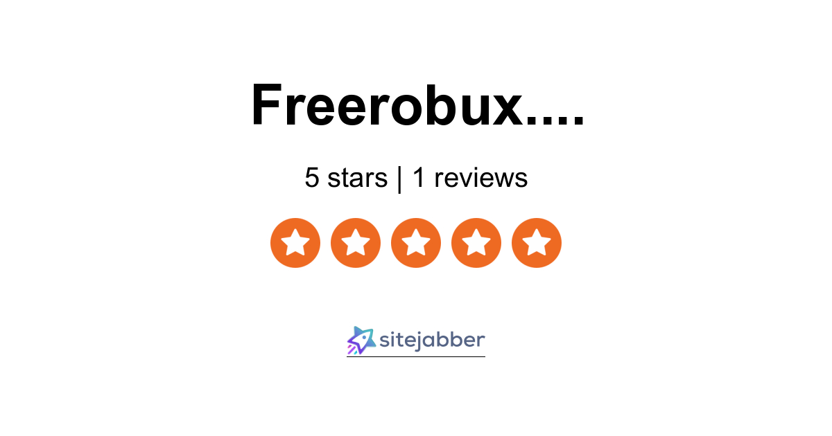 Freerobux Siterubix Reviews 1 Review Of Freerobux Siterubix Com Sitejabber - roblox buxcom reviews check if site is scam or legit free roblox