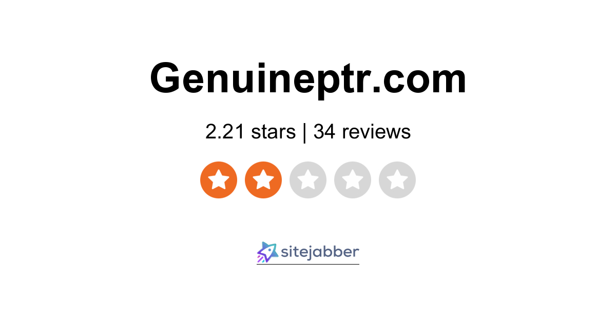 GenuinePTR Reviews - 34 Reviews of Genuineptr.com | Sitejabber