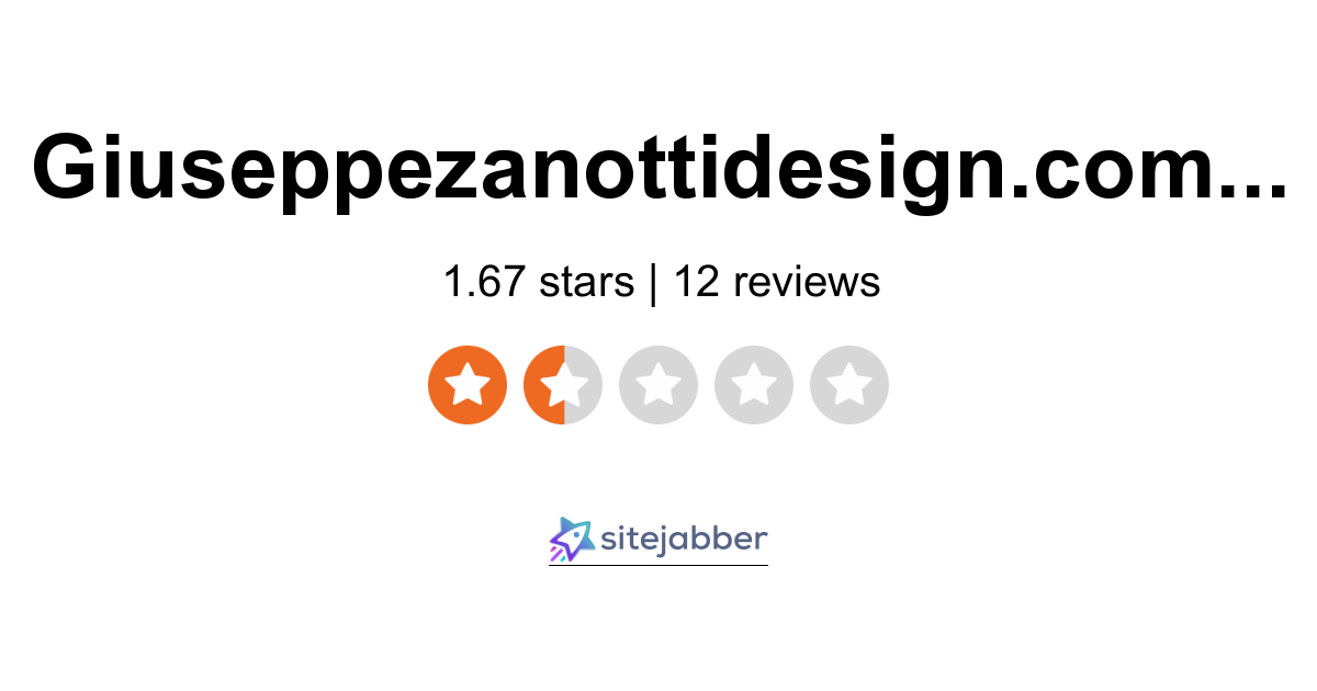 Giuseppe Reviews 11 Reviews of Giuseppezanottidesign.com | Sitejabber