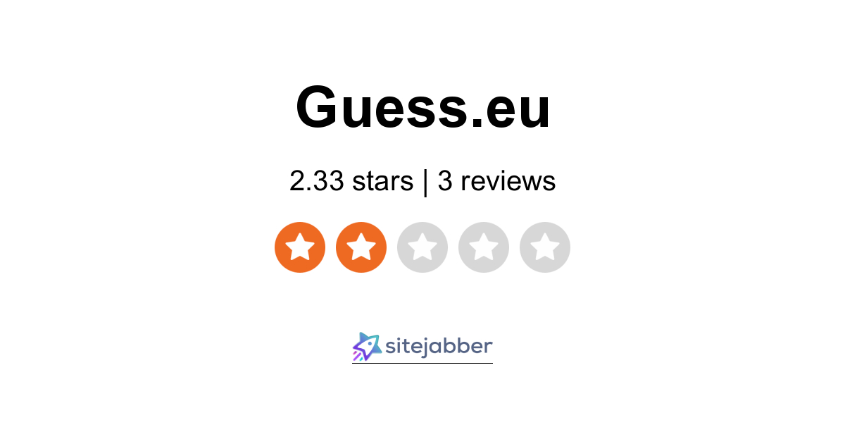 Guess EU 3 Reviews of Guess.eu |