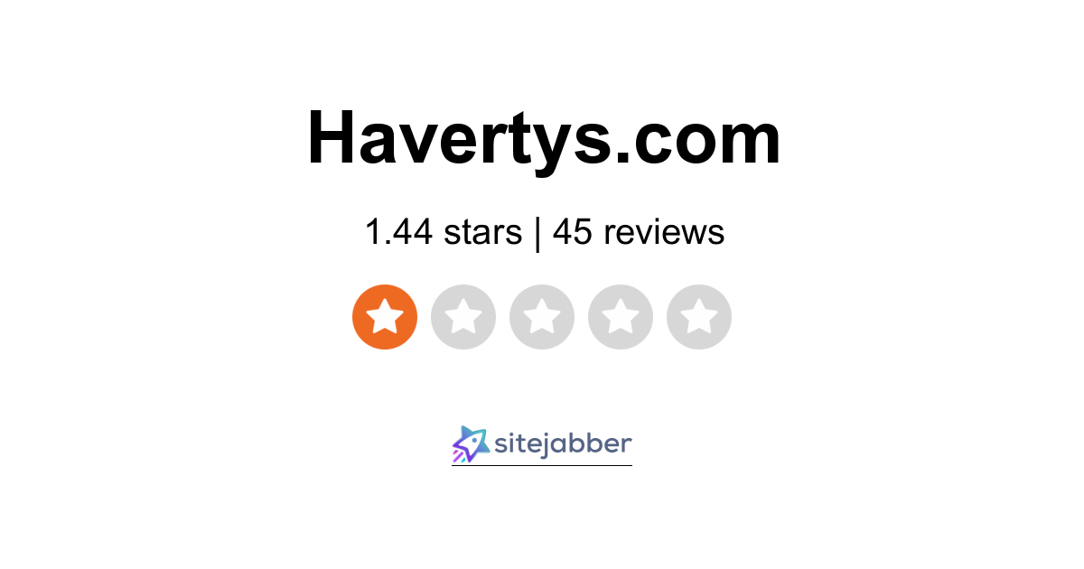 Havertys Furniture Reviews 21 Of Com Sitejabber - Is Havertys Furniture Good Quality