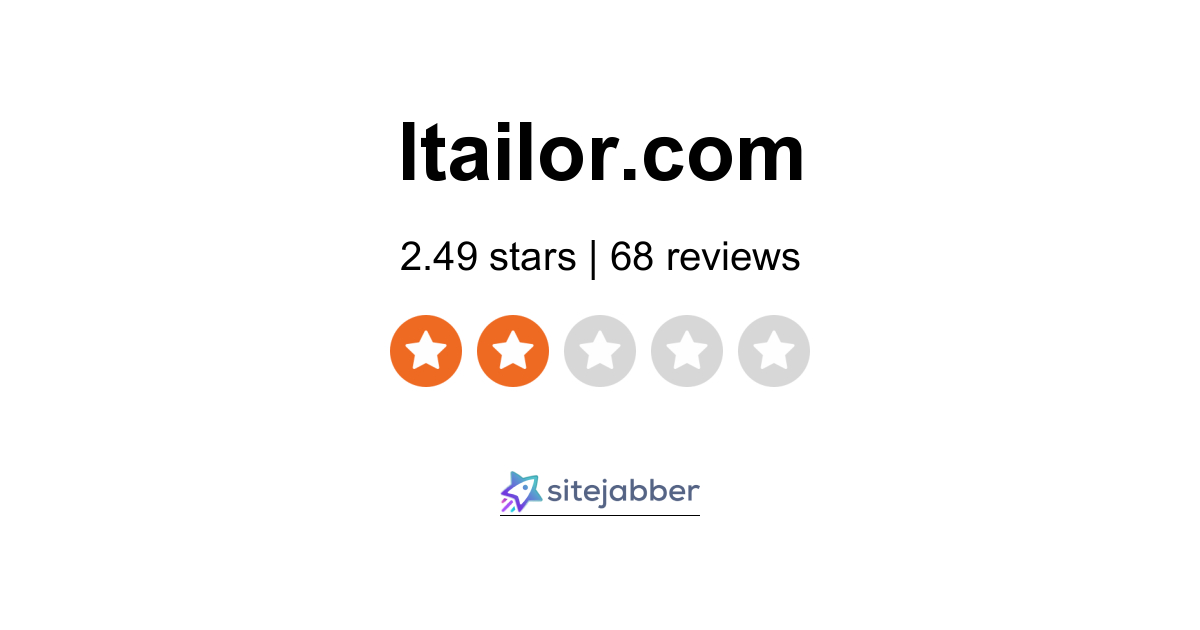 iTailor Reviews - 66 Reviews Itailor.com Sitejabber