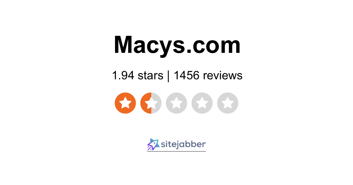 Macy S Reviews 705 Reviews Of Macys Com Sitejabber