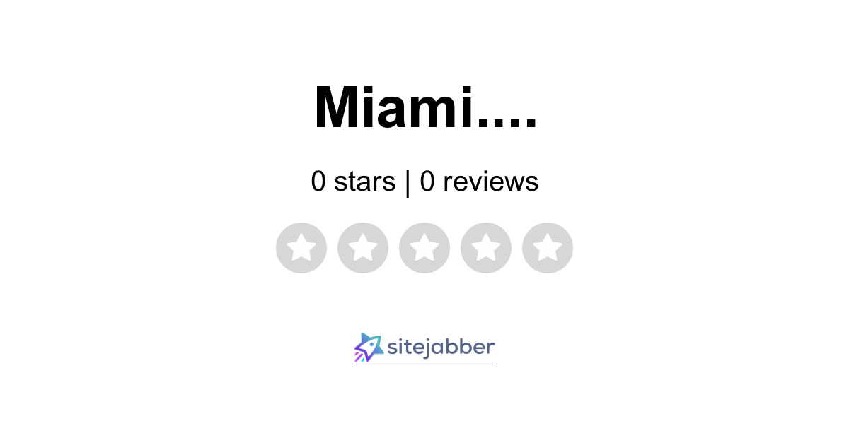 Miami.craigslist.org Reviews - 1 Review of Miami ...