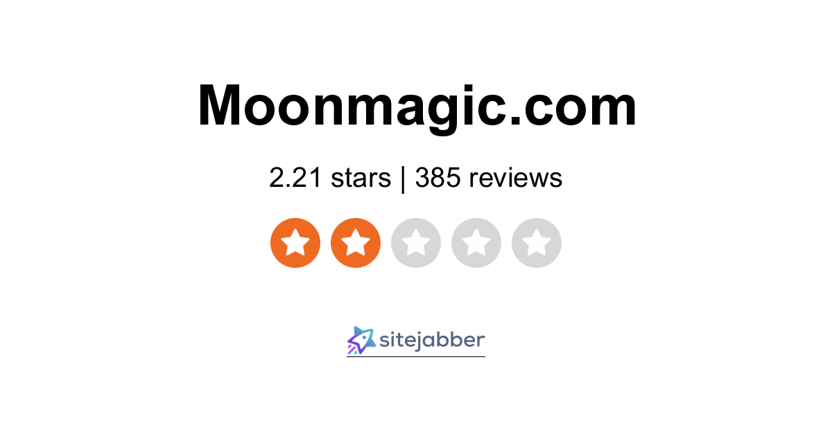 Falde tilbage bjælke komfort Moon Magic Reviews - 6,085 Reviews of Moonmagic.com | Sitejabber