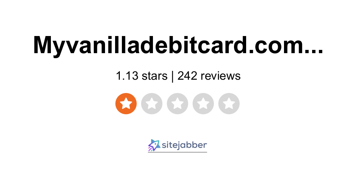 MyVanilla Debit Card Reviews - 134 Reviews of Myvanilladebitcard ...