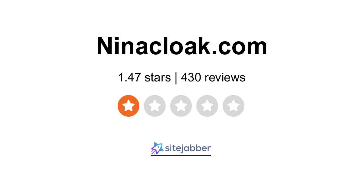 Ninacloak Reviews - 376 Reviews of Ninacloak.com | Sitejabber