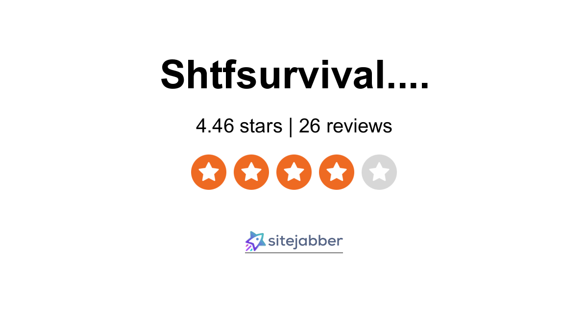 SHTF Survival Reviews - 26 Reviews of Shtfsurvival.com