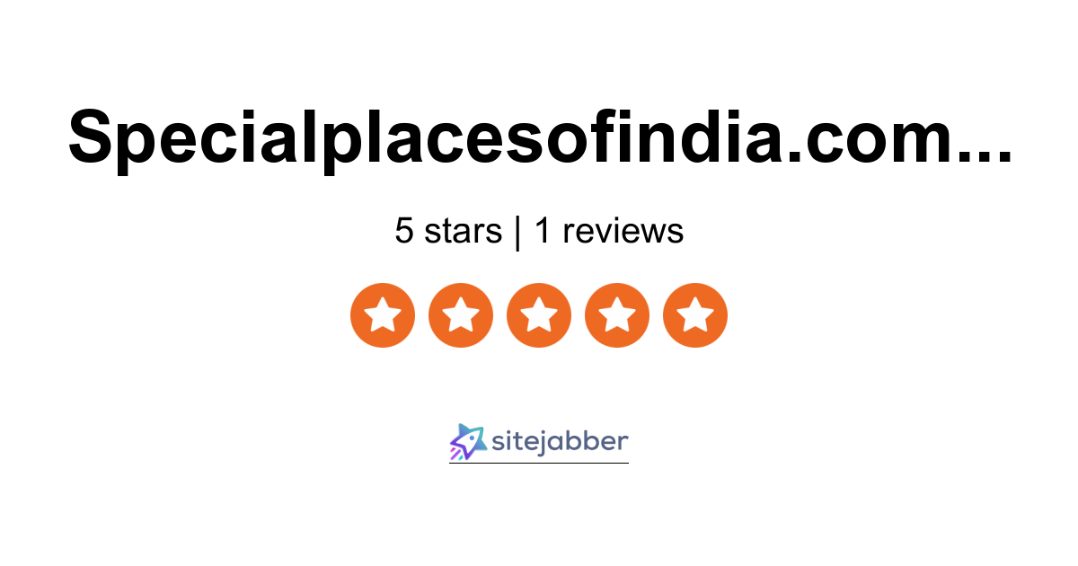 Specialplacesofindia Reviews - Read Customer Reviews of Specialplacesofindia.com | Sitejabber