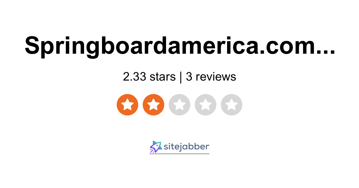 Springboard America Reviews - 3 Reviews of Springboardamerica ...