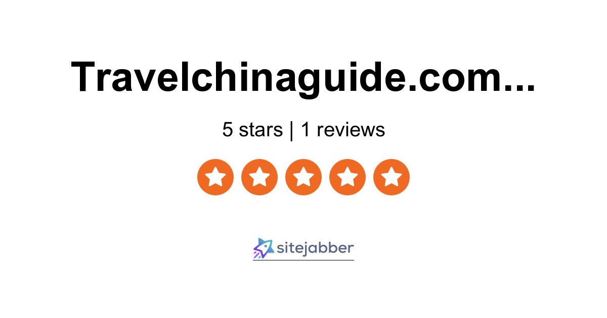 Travel China Guide Reviews 1 Review Of Travelchinaguide Com Sitejabber